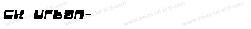 CK Urban字体转换